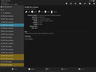 Screenshot aplikace Stromy pod kontrolou na iOS